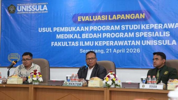 Fakultas Ilmu Keperawatan (FIK) Unissula menerima evaluasi lapangan atas usul pembukaan program spesialis keperawatan medikal bedah